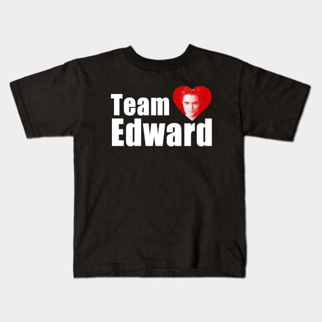 Twilight Team Edward Kids T-Shirt by Stephensb Dominikn